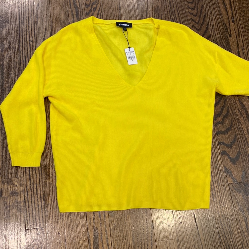 Express yellow sweater